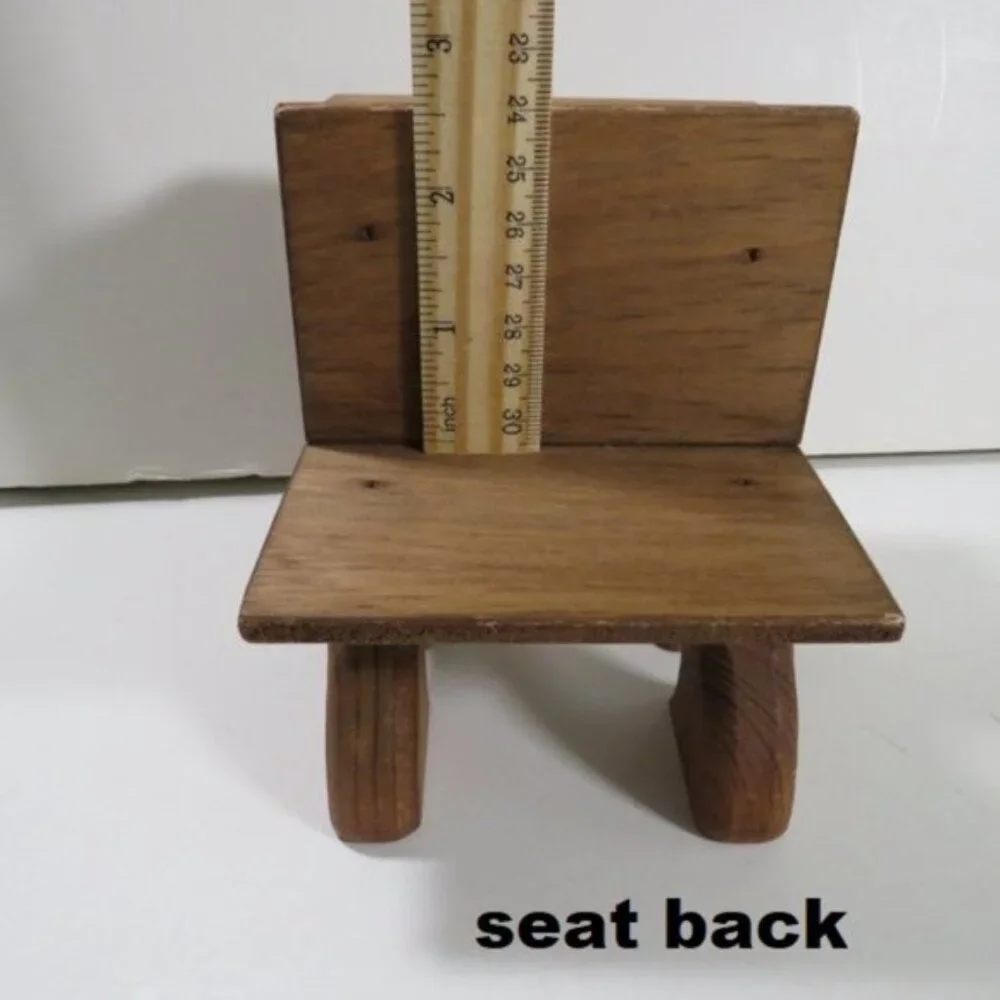 Wooden Doll School Desk Miniature (thick) 1980's